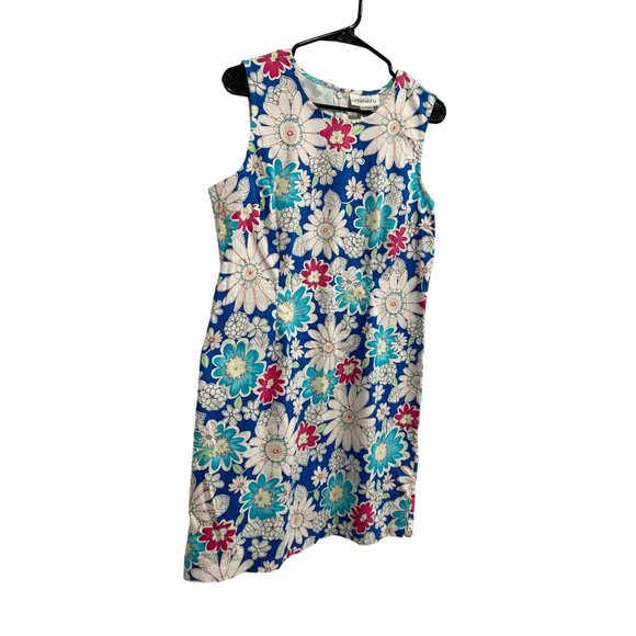 Chadwicks Womens Multicolor Floral Sleeveless Dress SZ 16 - Picture 3 of 8
